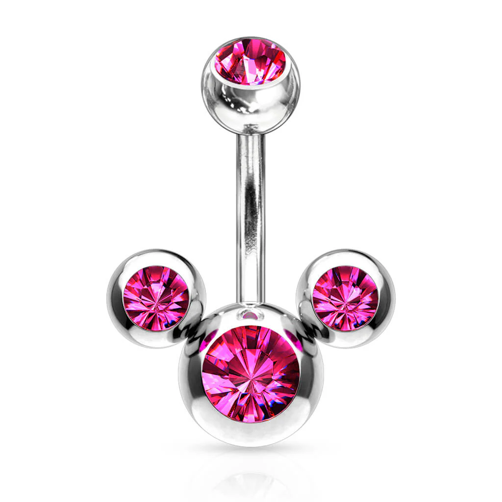 Piercing Nombril 3 Zircones - Image 7