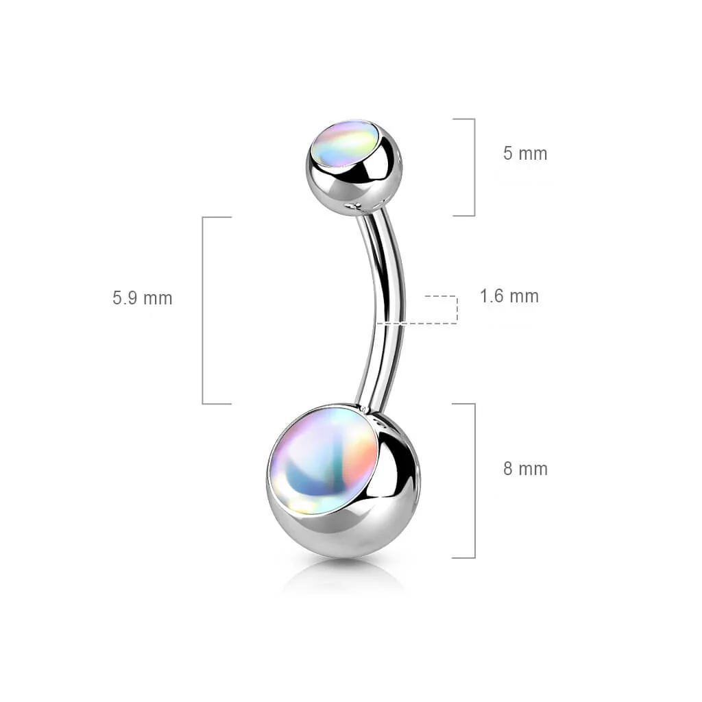 Piercing Nombril Bille Pierre Synthétique Lumineuse - Image 3