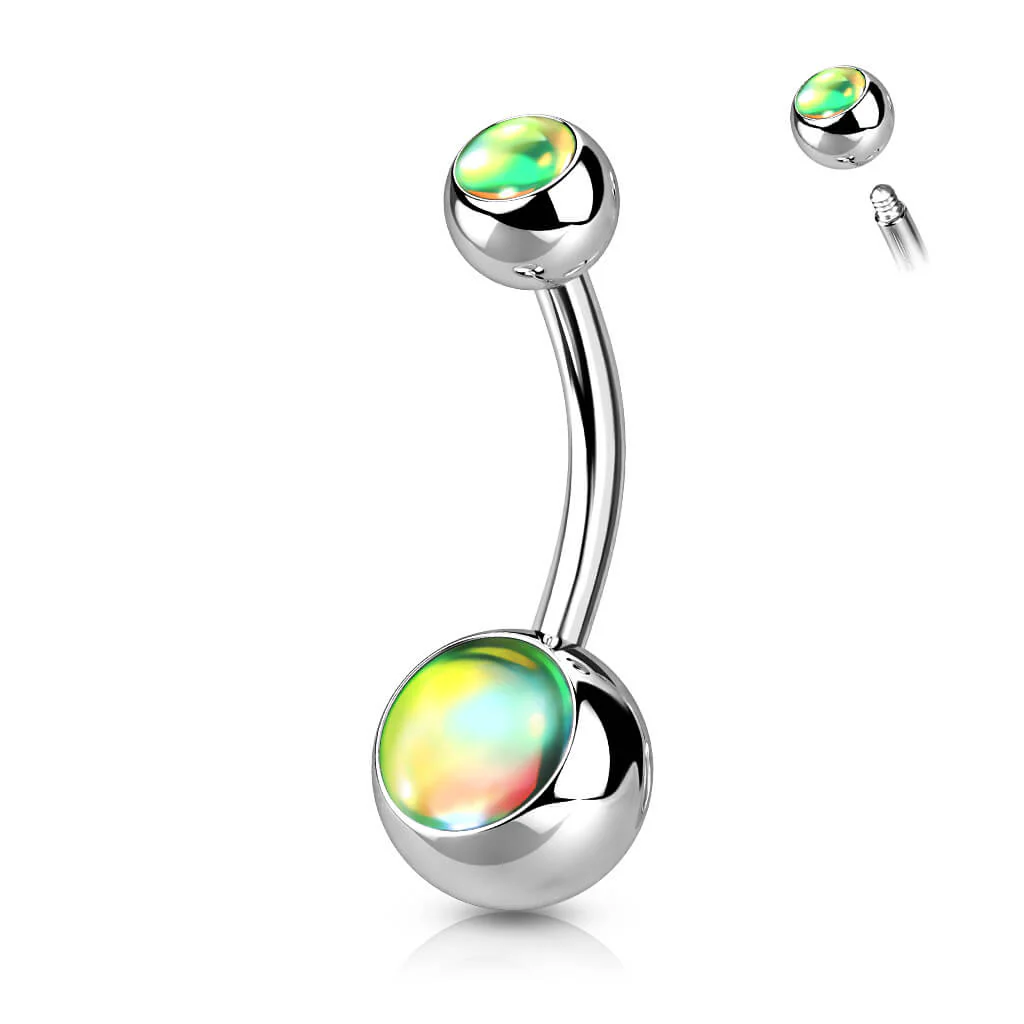 Piercing Nombril Bille Pierre Synthétique Lumineuse - Image 4