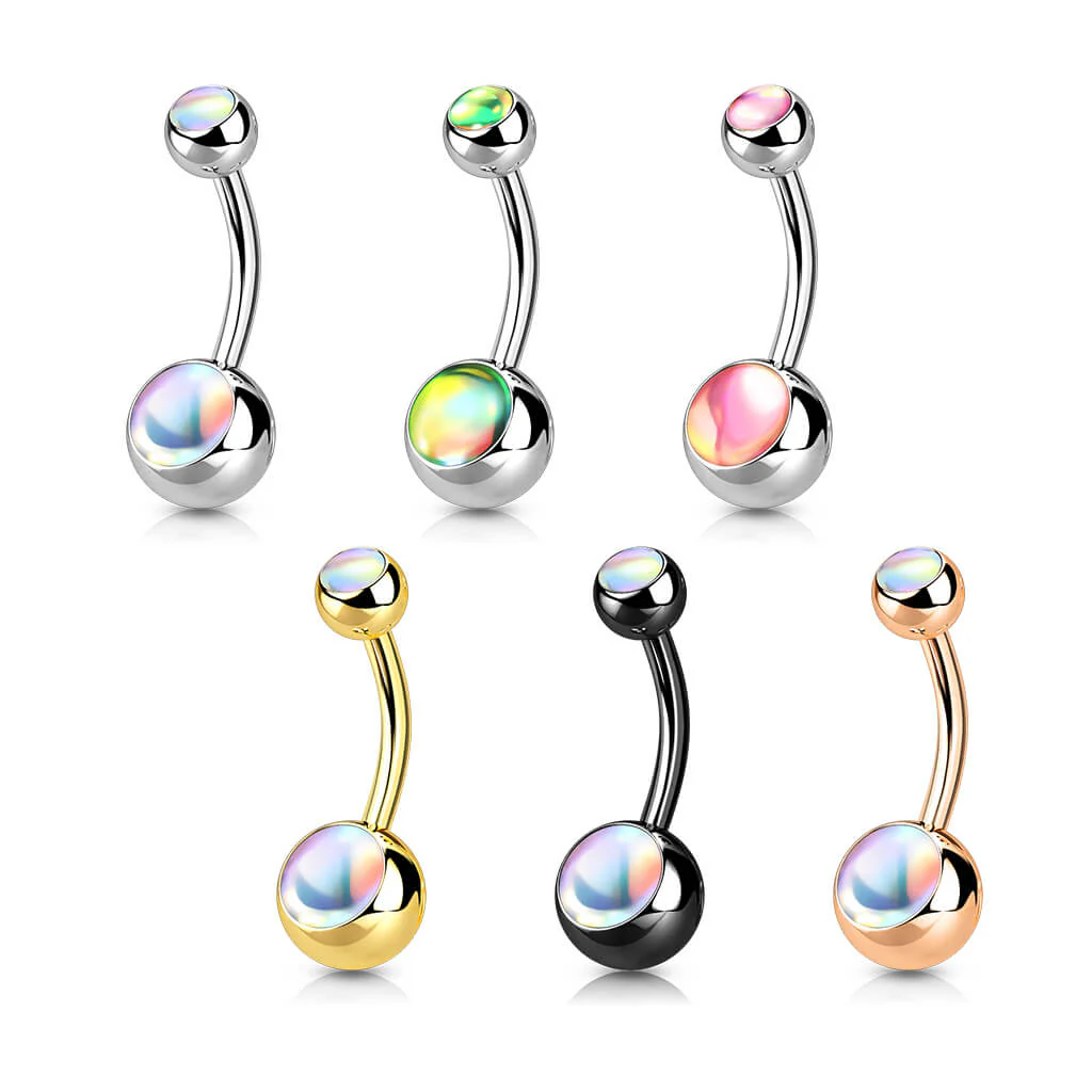 Piercing Nombril Bille Pierre Synthétique Lumineuse - Image 5