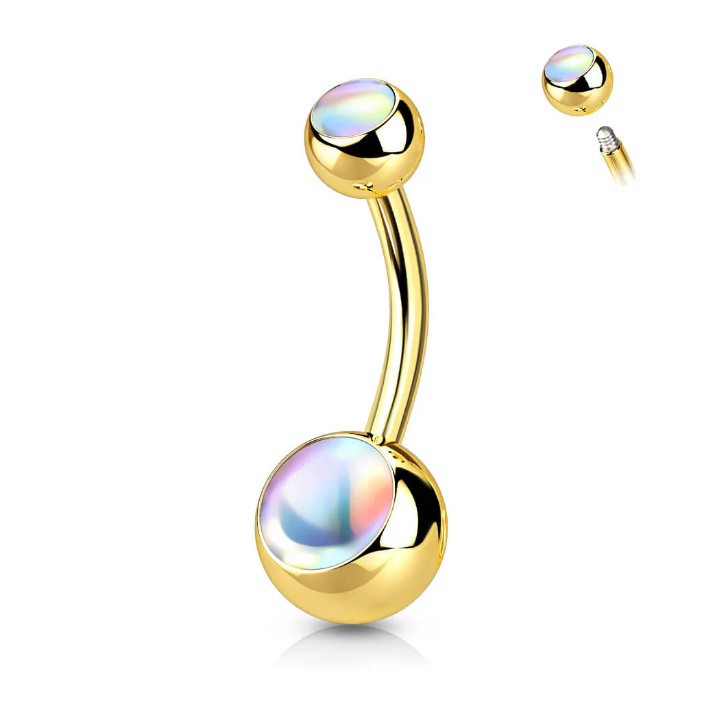 Piercing Nombril Bille Pierre Synthétique Lumineuse - Image 6