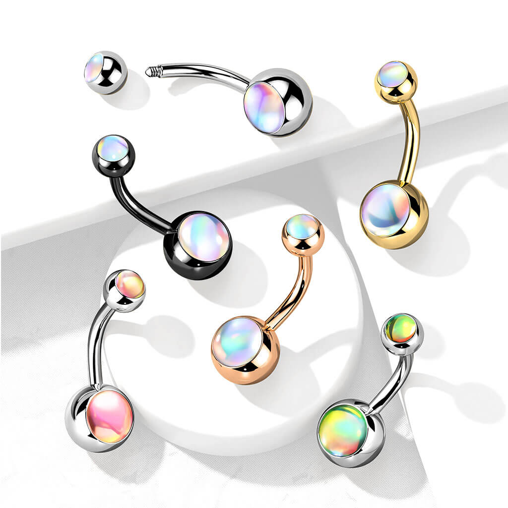 Piercing Nombril Bille Pierre Synthétique Lumineuse - Image 9