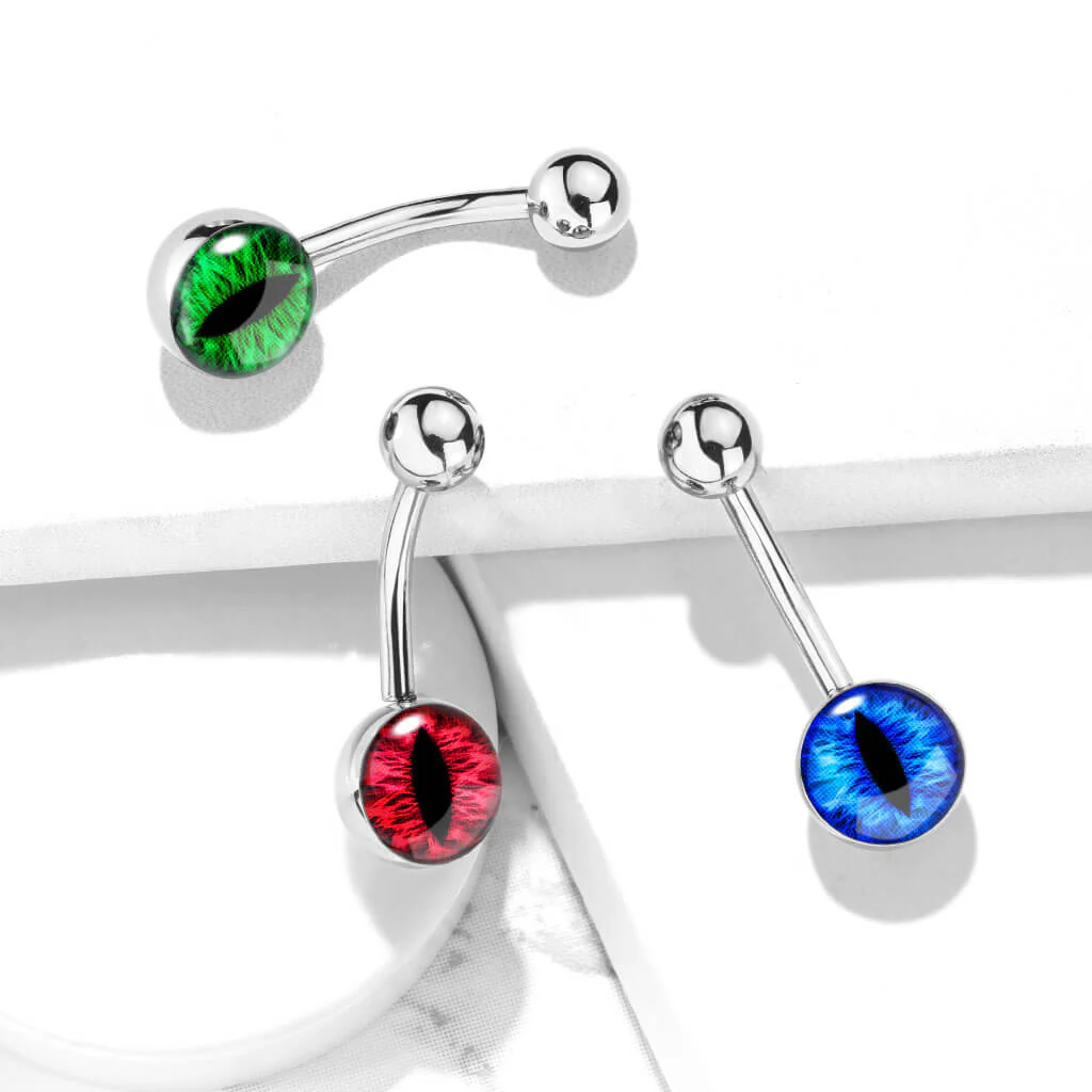 Piercing Nombril Oeil De Serpent Argent - Image 7