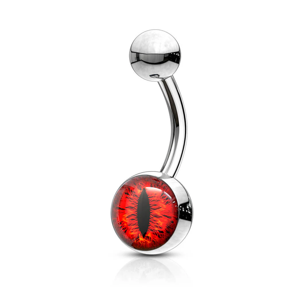 Piercing Nombril Oeil De Serpent Argent - Image 8