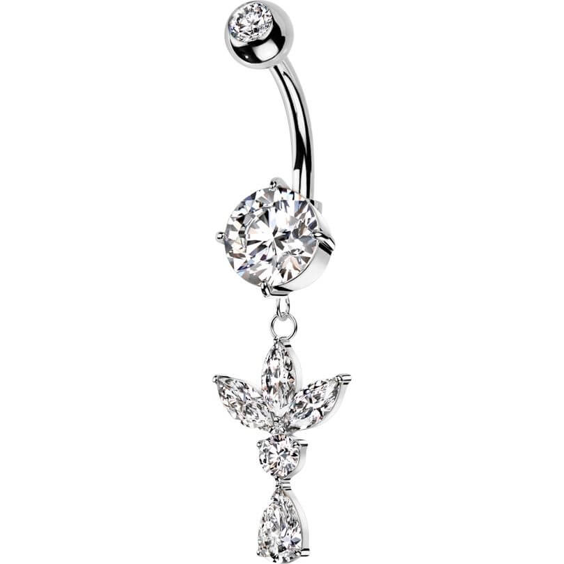 Piercing Nombril Pendentif Marquise Zircone - Image 4