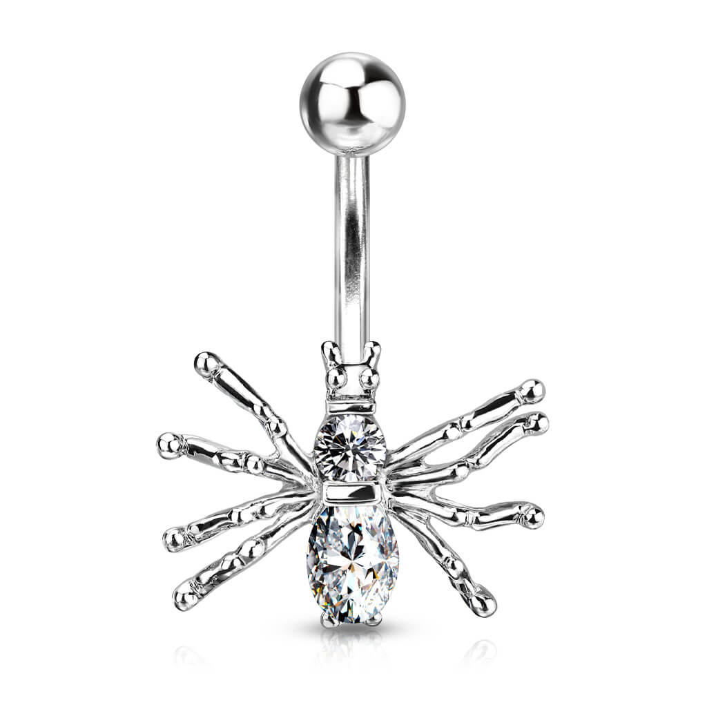 Piercing Nombril Araignée Argent - Image 2