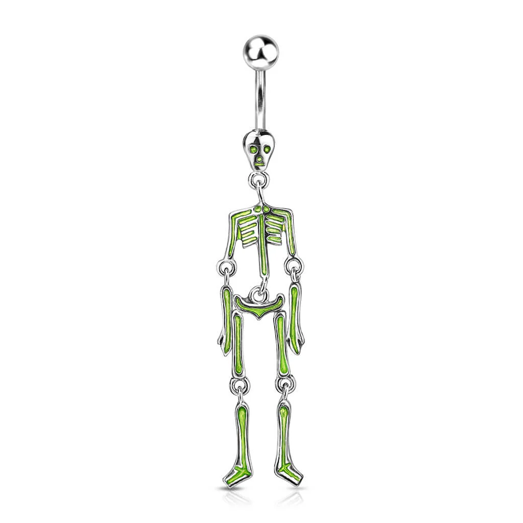 Piercing Nombril Pendentif Squelette - Image 2