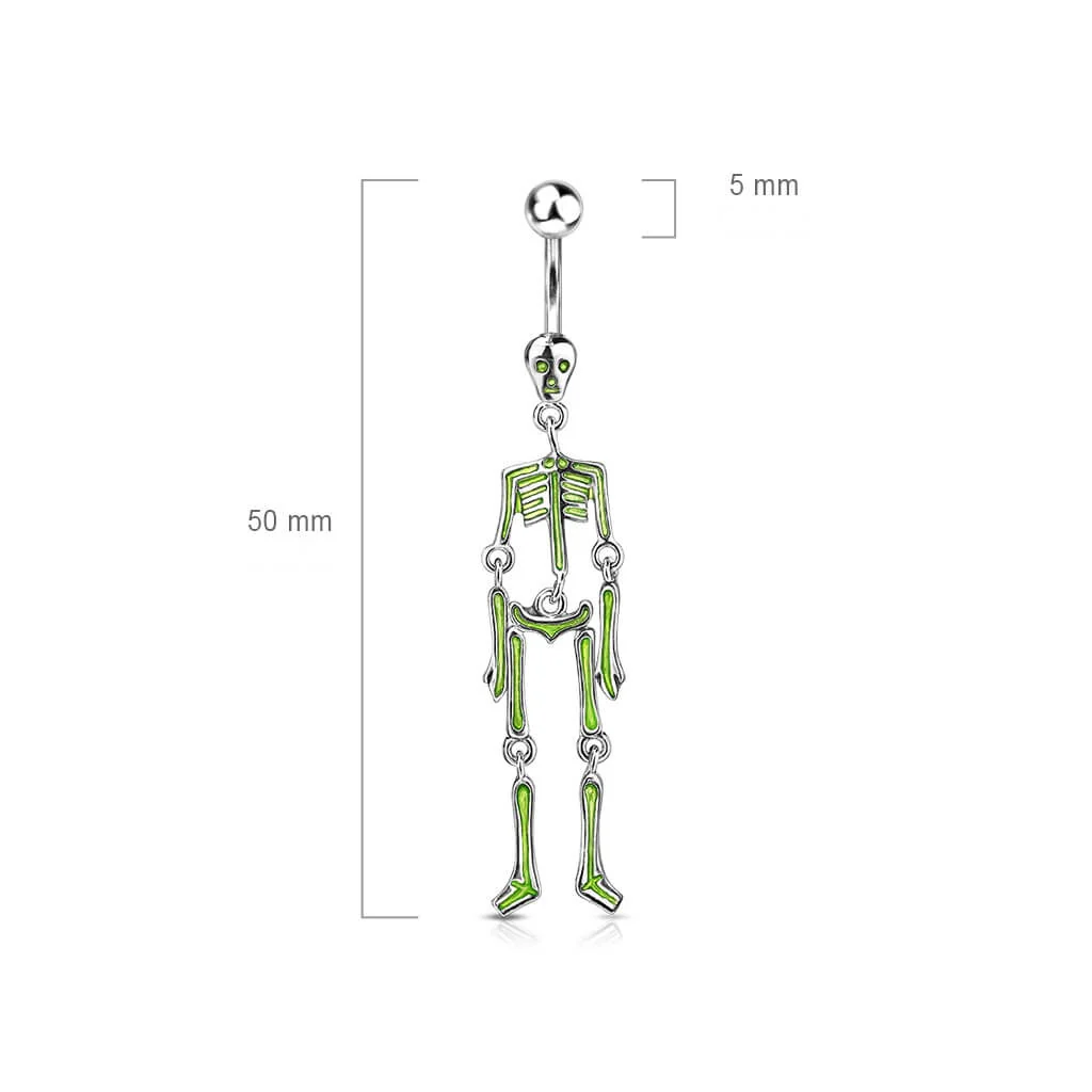 Piercing Nombril Pendentif Squelette - Image 3
