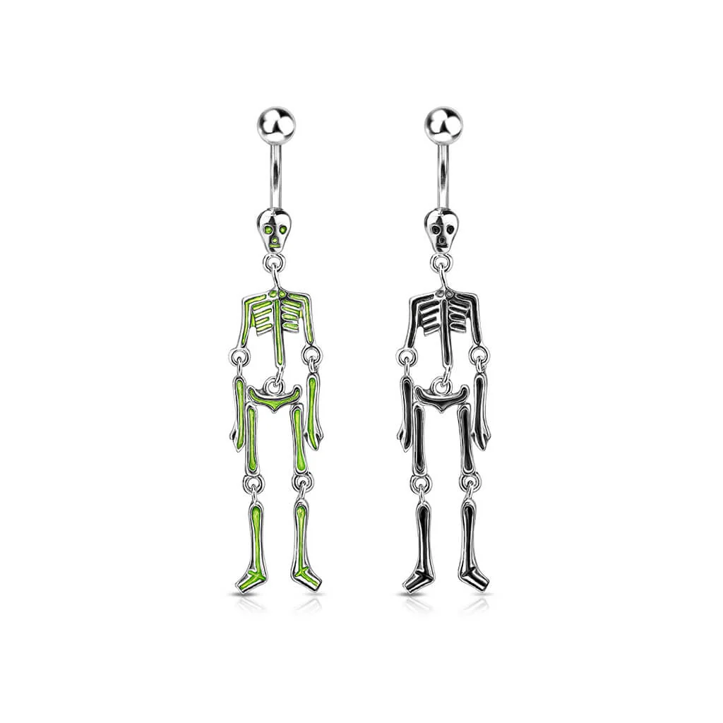 Piercing Nombril Pendentif Squelette - Image 4