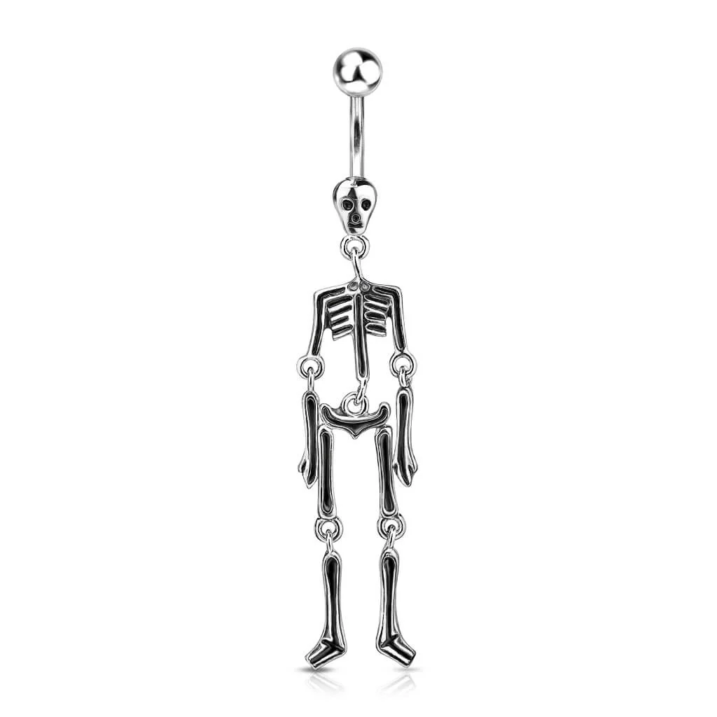Piercing Nombril Pendentif Squelette - Image 5