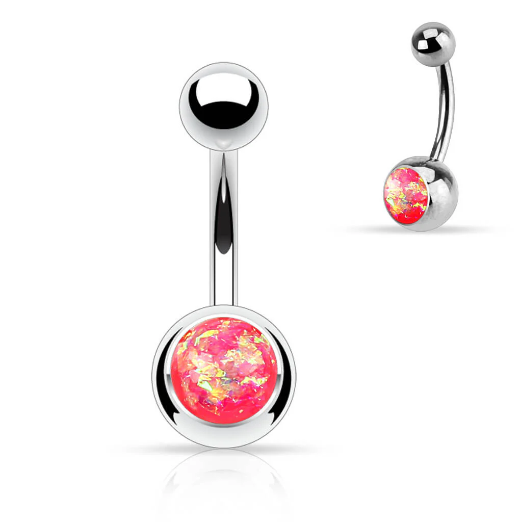 Piercing Nombril Opale Argent - Image 6