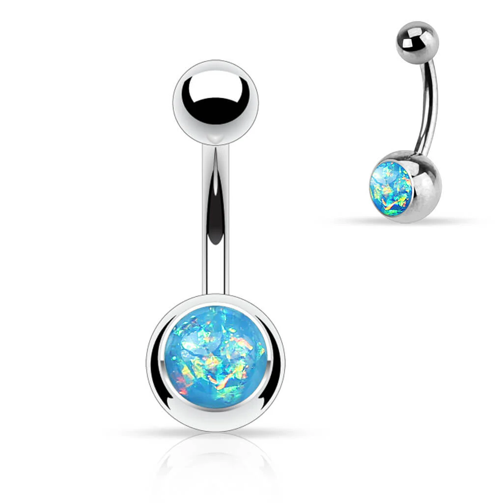 Piercing Nombril Opale Argent - Image 7