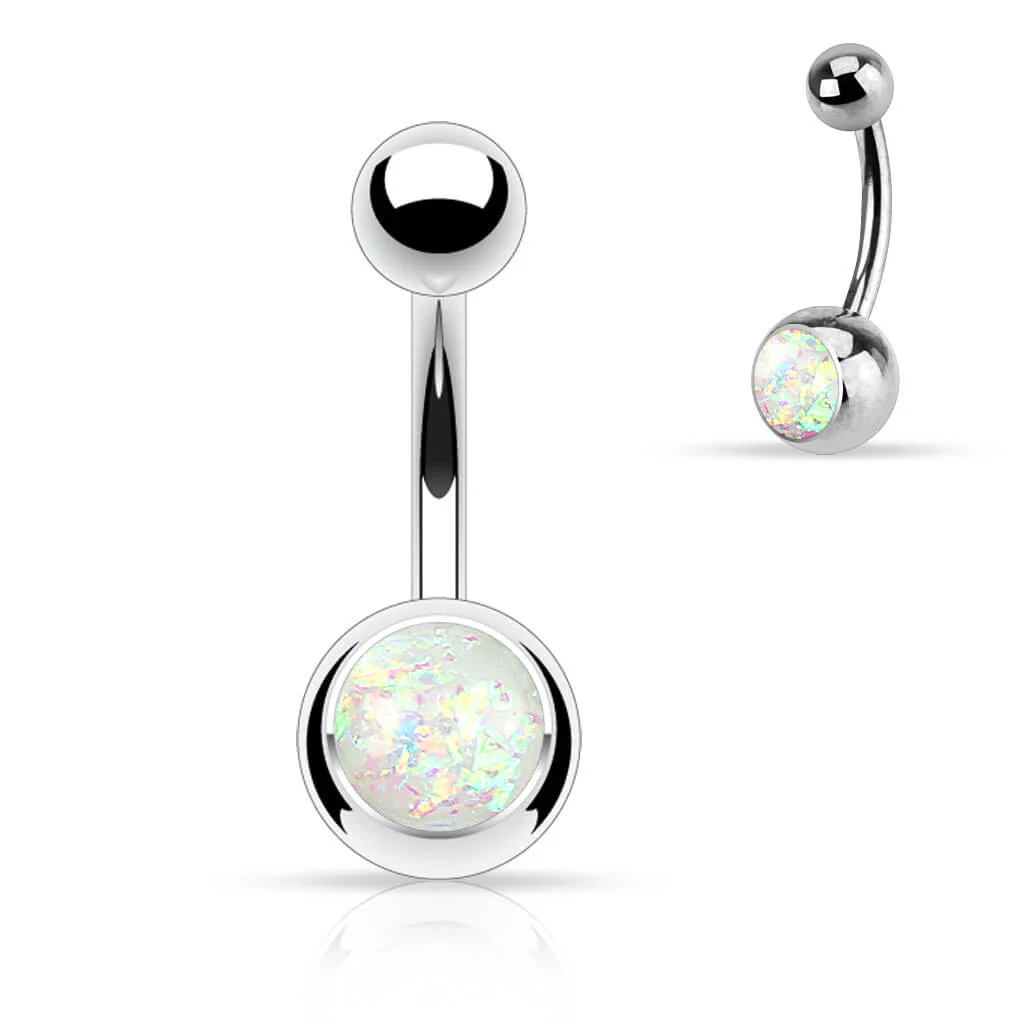 Piercing Nombril Opale Argent - Image 8