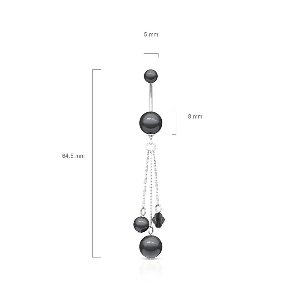 Piercing Nombril Pendentif Perle - Image 2