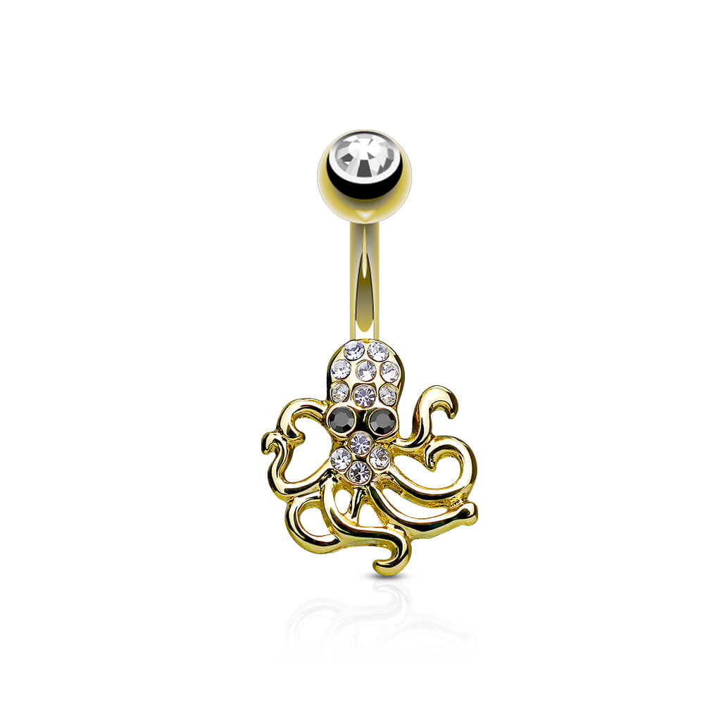 Piercing Nombril Pieuvre Zircone - Image 3