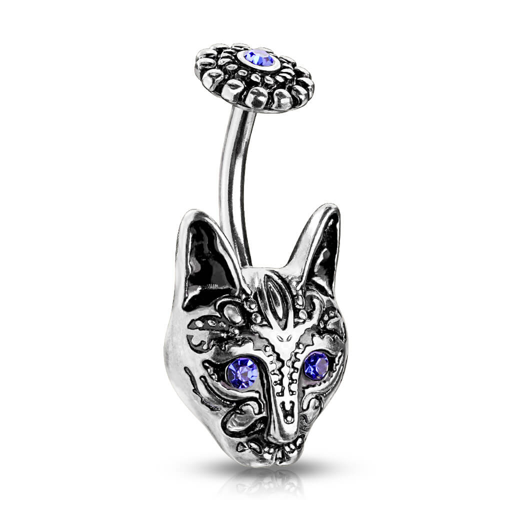 Piercing Nombril Chat Zircone - Image 5