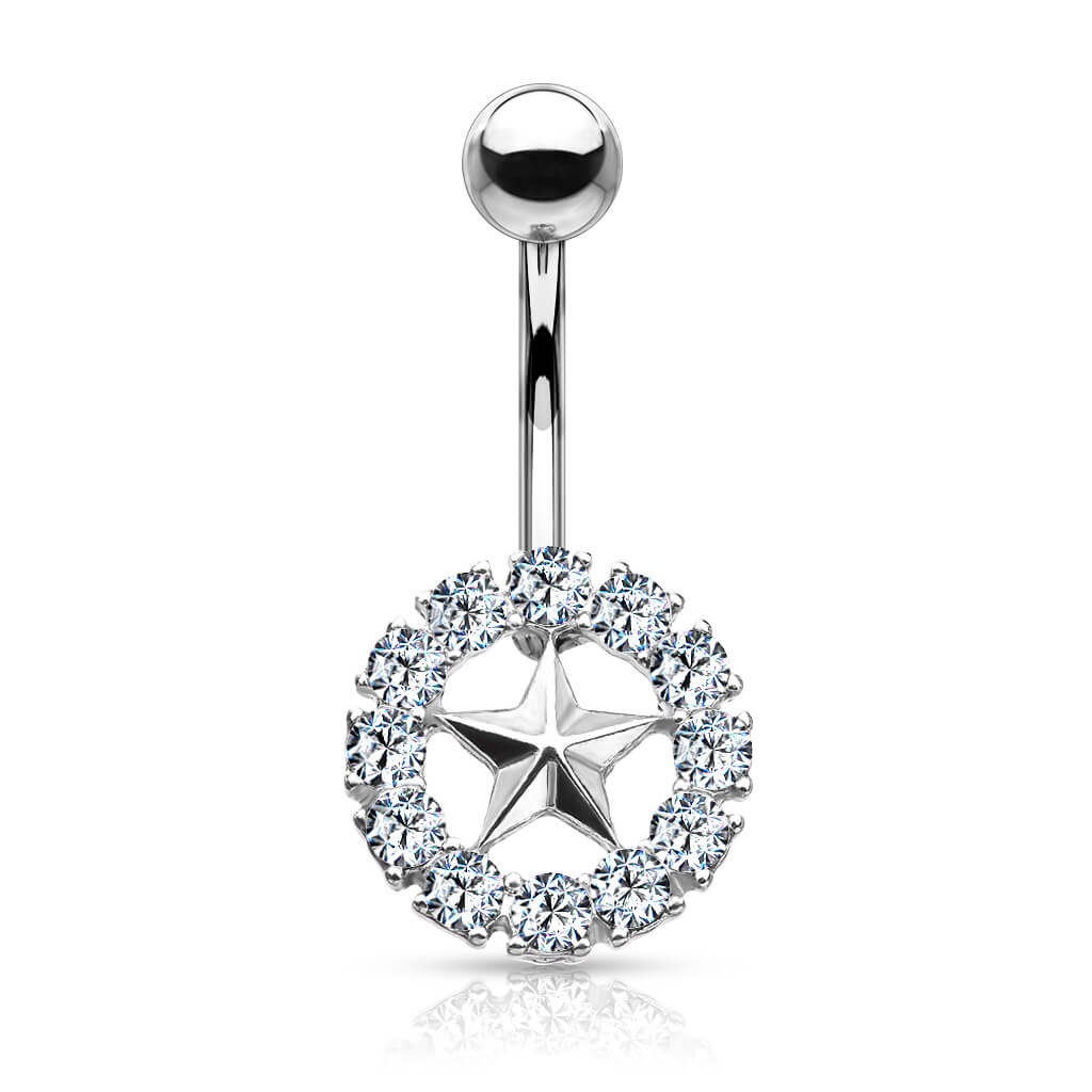 Piercing Nombril Étoile Zircone - Image 4