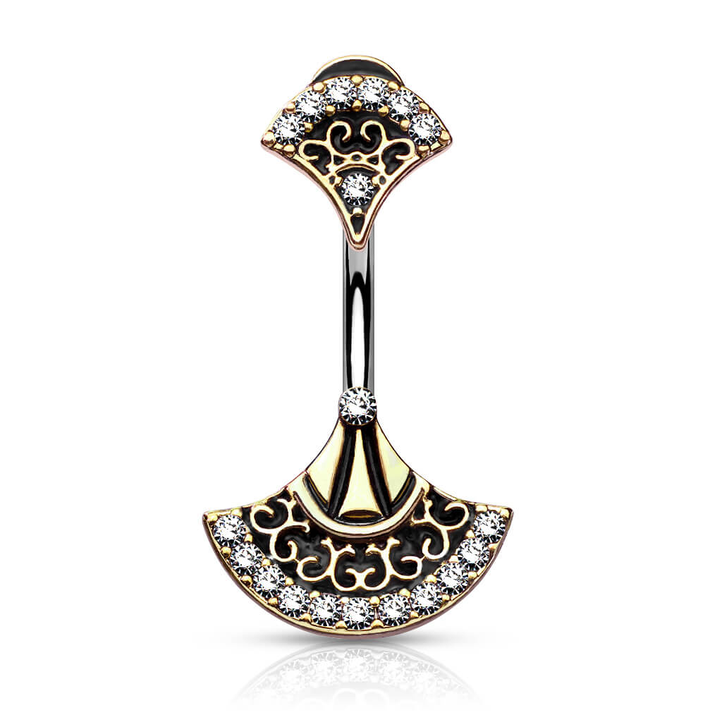 Piercing Nombril Eventail Zircone - Image 4