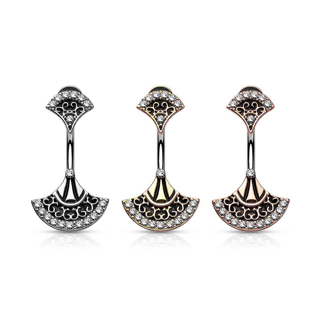 Piercing Nombril Eventail Zircone - Image 5