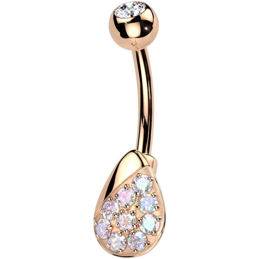 Piercing Nombril Larme Zircone - Image 4