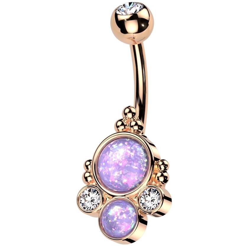 Piercing Nombril Opale Zircone - Image 4