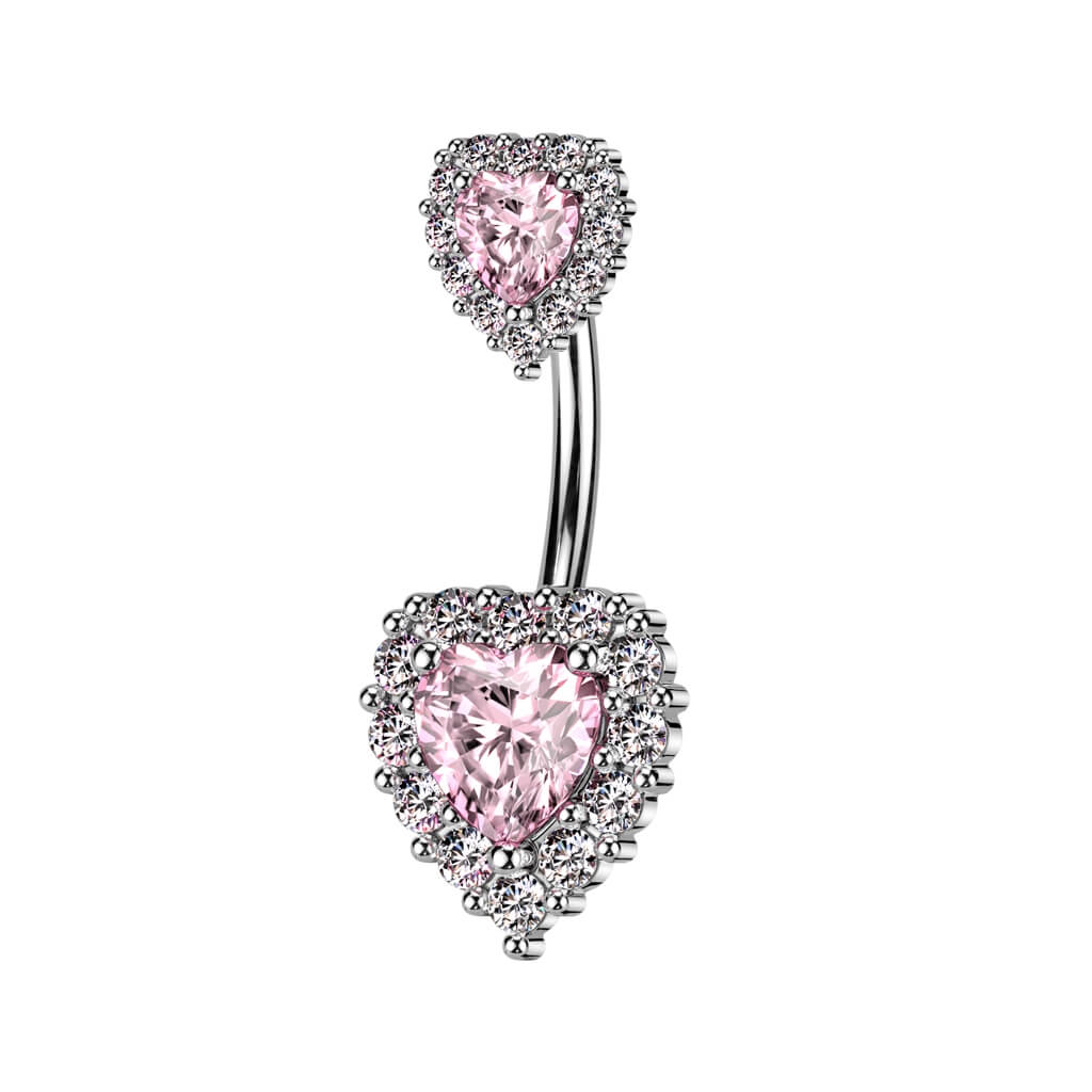 Piercing Nombril Cœur Zircone - Image 3