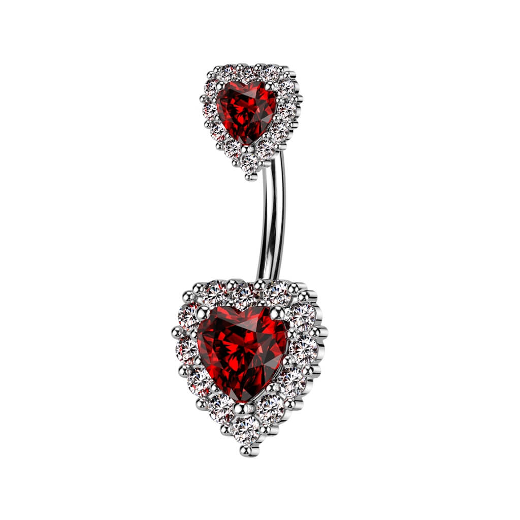 Piercing Nombril Cœur Zircone - Image 4