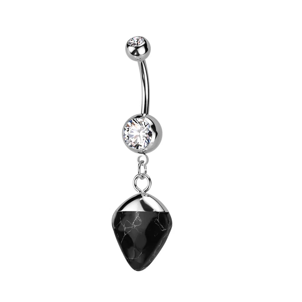 Piercing Nombril Zirone Pierre Semi-Précieuse - Image 3