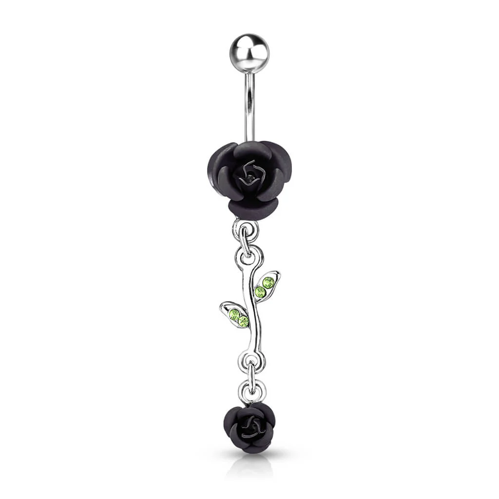 Piercing Nombril Pendentif Rose - Image 4