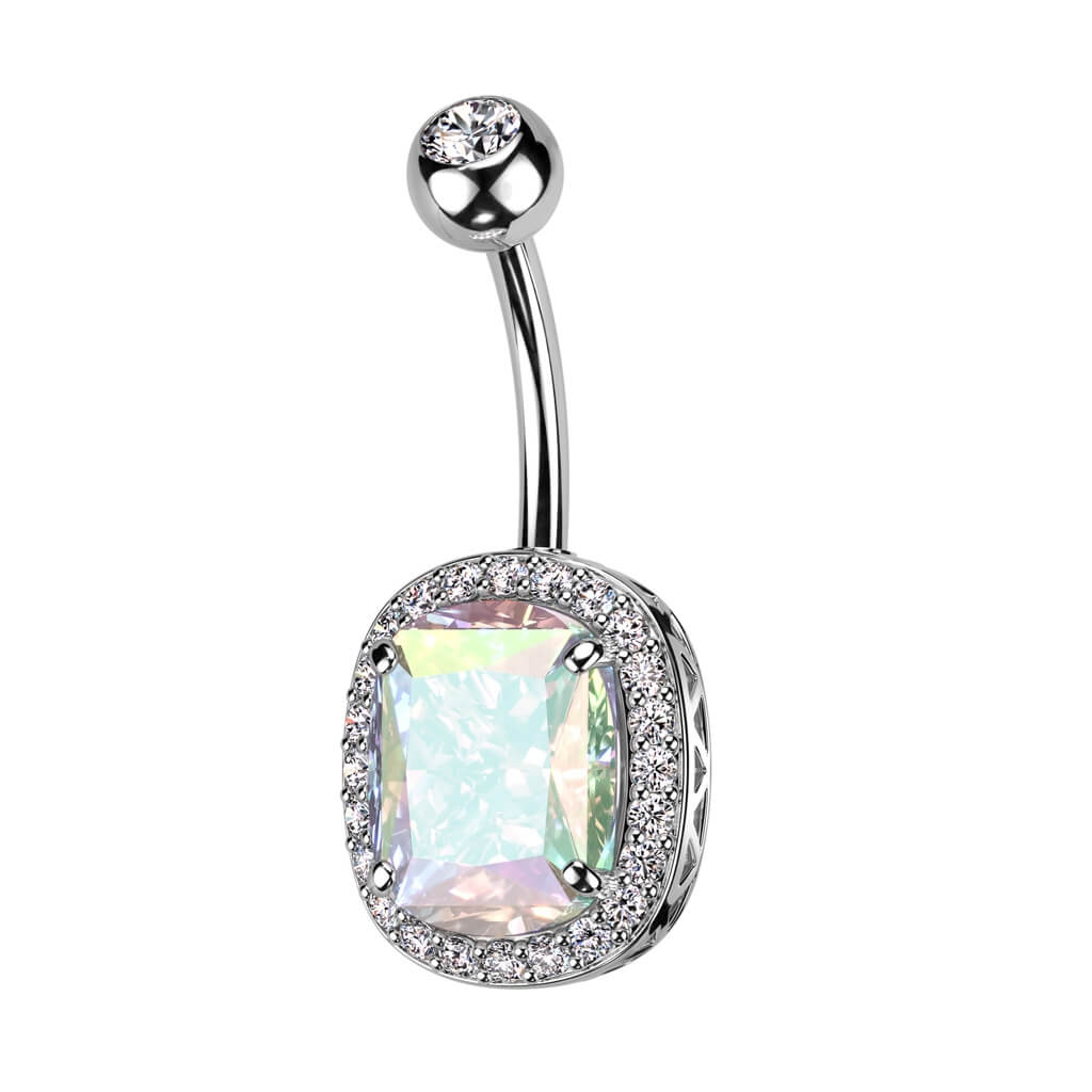 Piercing Nombril Zircone Ovale - Image 3