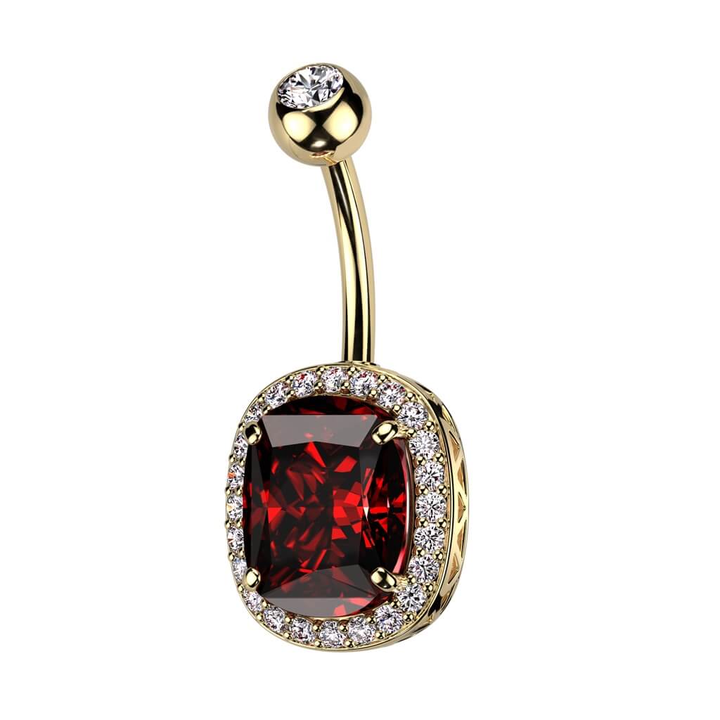 Piercing Nombril Zircone Ovale - Image 5