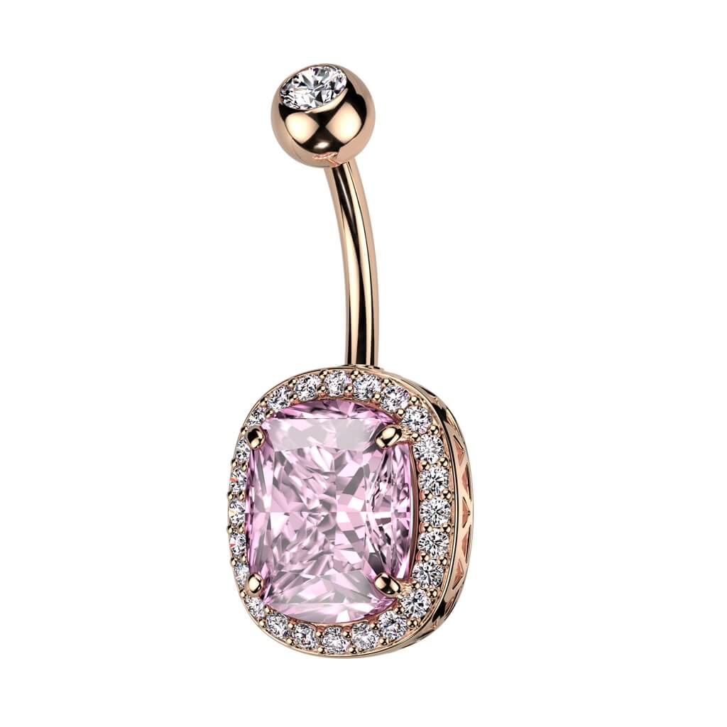 Piercing Nombril Zircone Ovale - Image 6