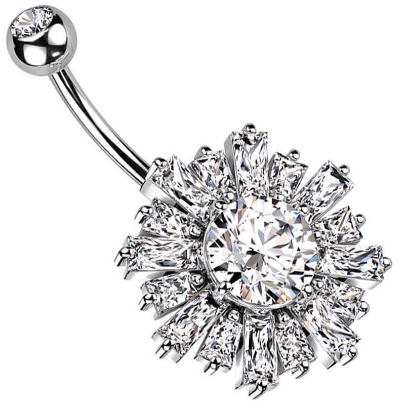 Piercing Nombril Soleil Zircone
