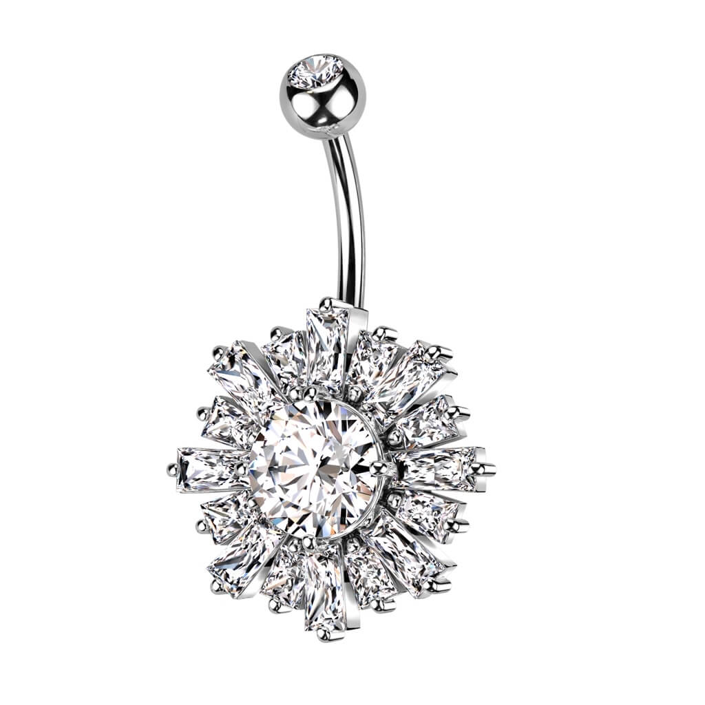 Piercing Nombril Soleil Zircone - Image 2
