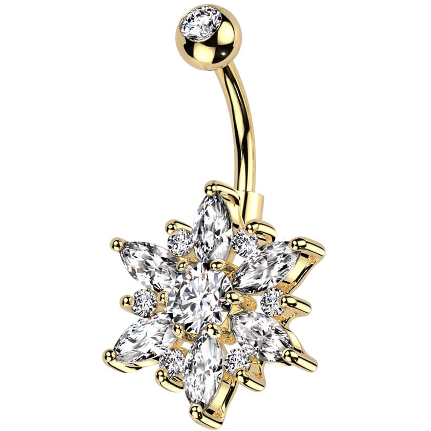 Piercing Nombril Fleur Marquise - Image 6