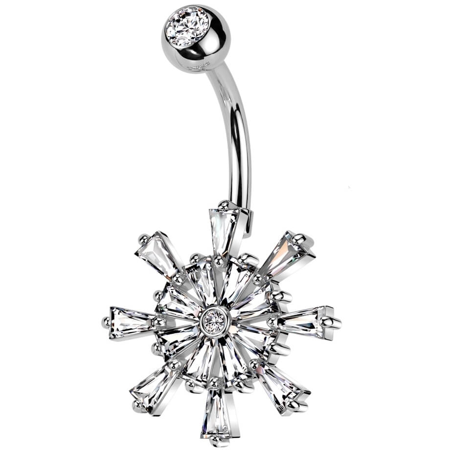Piercing Nombril Roue De Bateau Zircone - Image 3