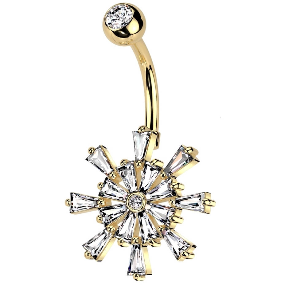 Piercing Nombril Roue De Bateau Zircone - Image 4