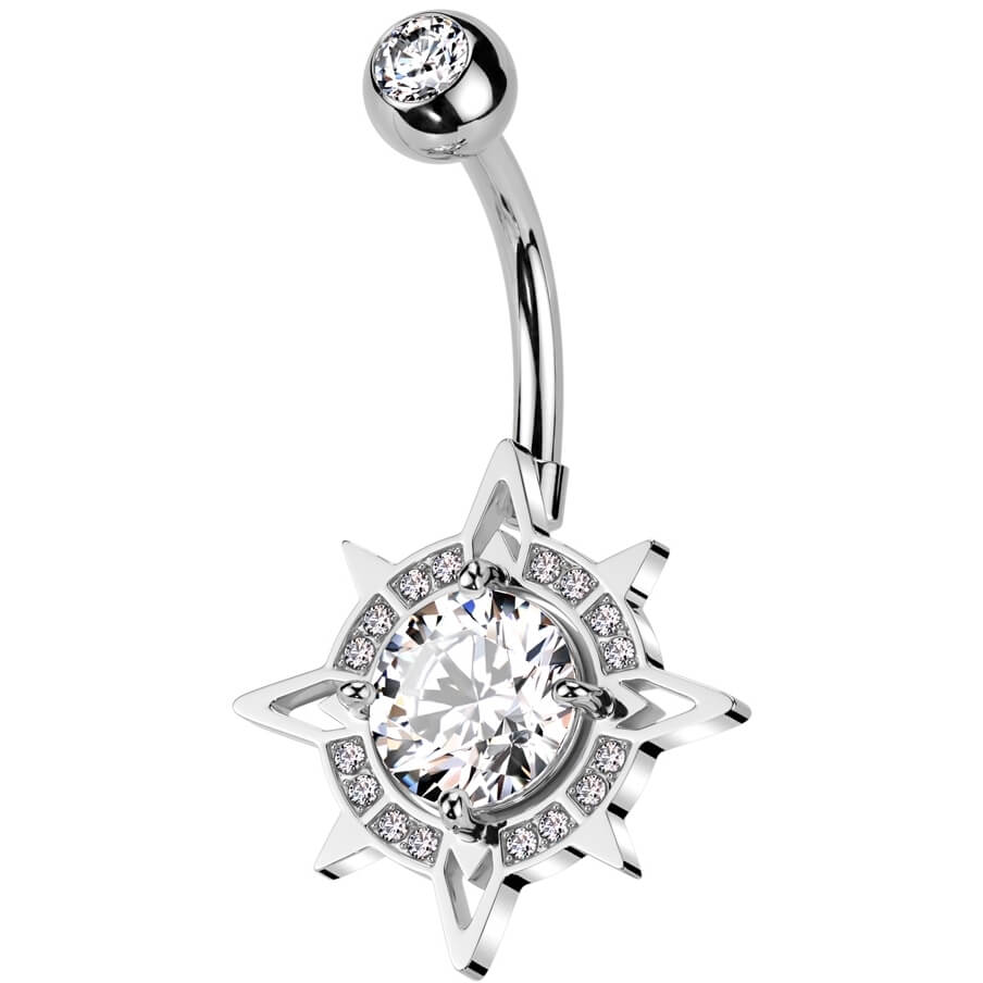 Piercing Nombril Boussol Zircone - Image 3