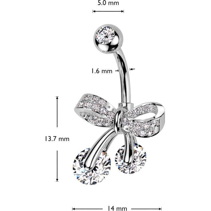 Piercing Nombril Nœud à Boucle - Image 2