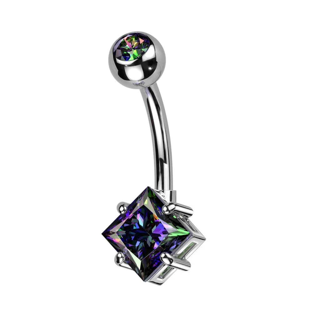 Piercing Nombril Zircone Carrée - Image 5