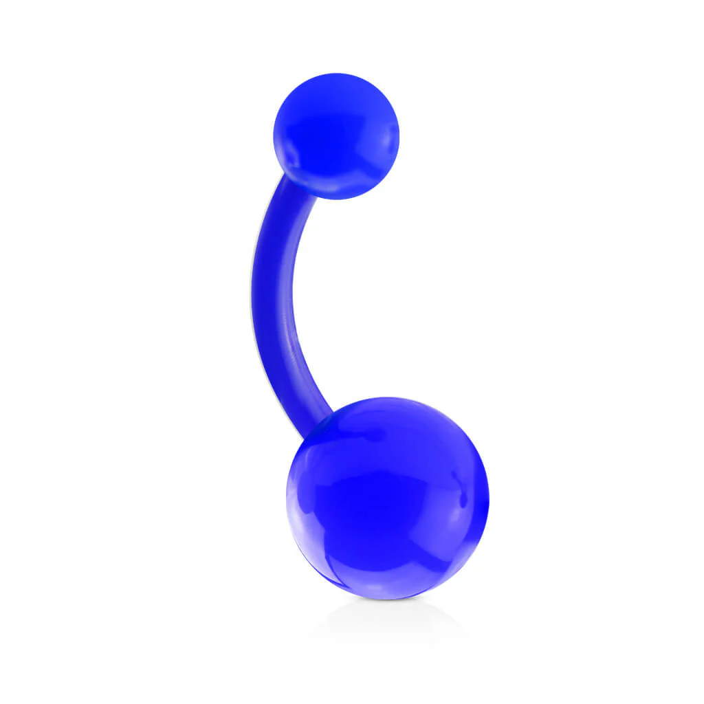 Piercing Nombril Bille Couleur Unie Acrylique - Image 3