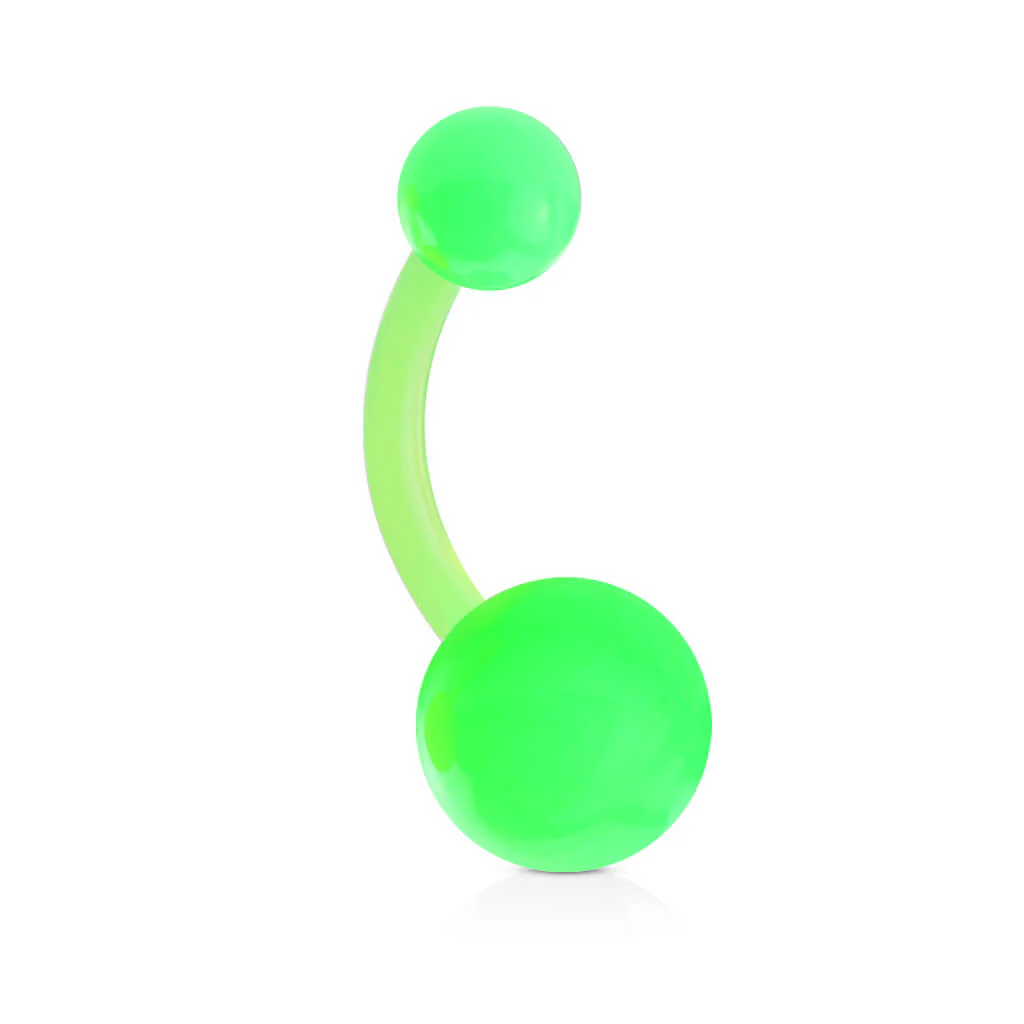 Piercing Nombril Bille Couleur Unie Acrylique - Image 4
