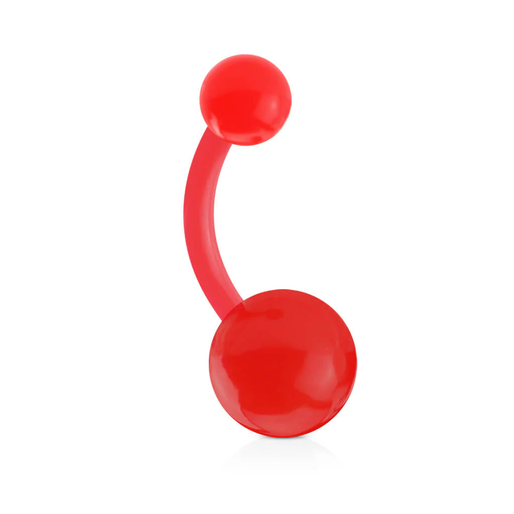 Piercing Nombril Bille Couleur Unie Acrylique - Image 8