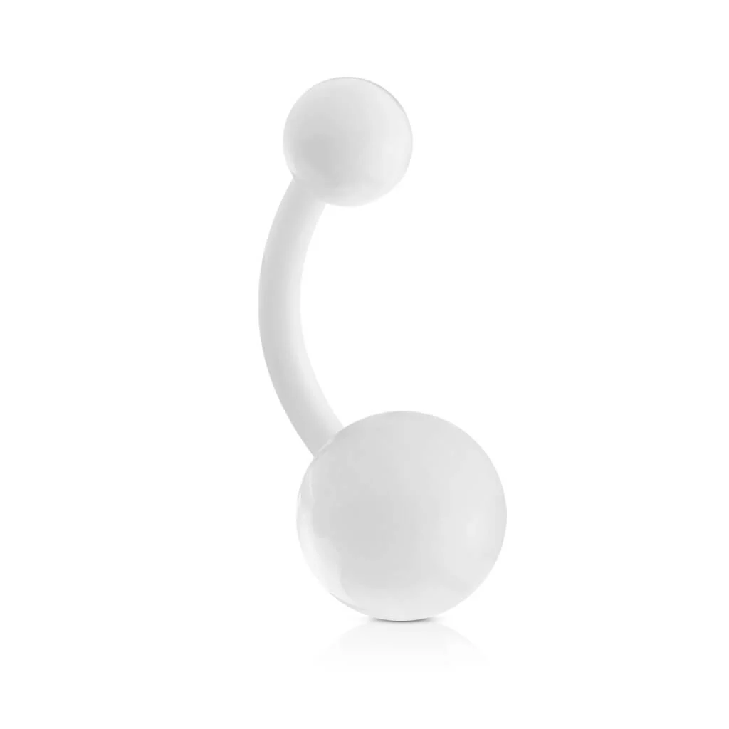 Piercing Nombril Bille Couleur Unie Acrylique - Image 9