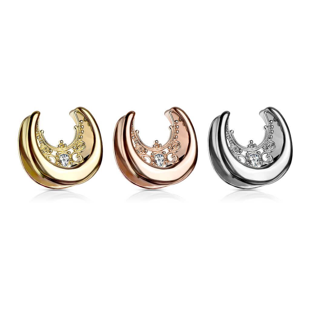 Écarteur Selle Fleurs Zirconia Argent - Image 5