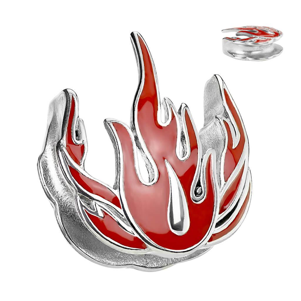 Écarteur Selle flammes rouges - Image 2