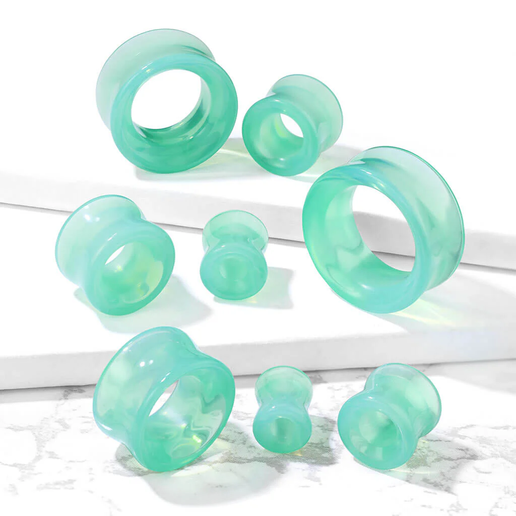 Verre Écarteur Verre Opale Vert - Image 4