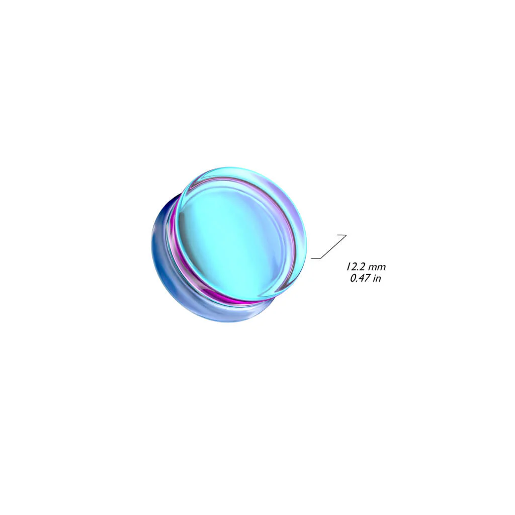 Verre Plug Verre violet irisé - Image 2