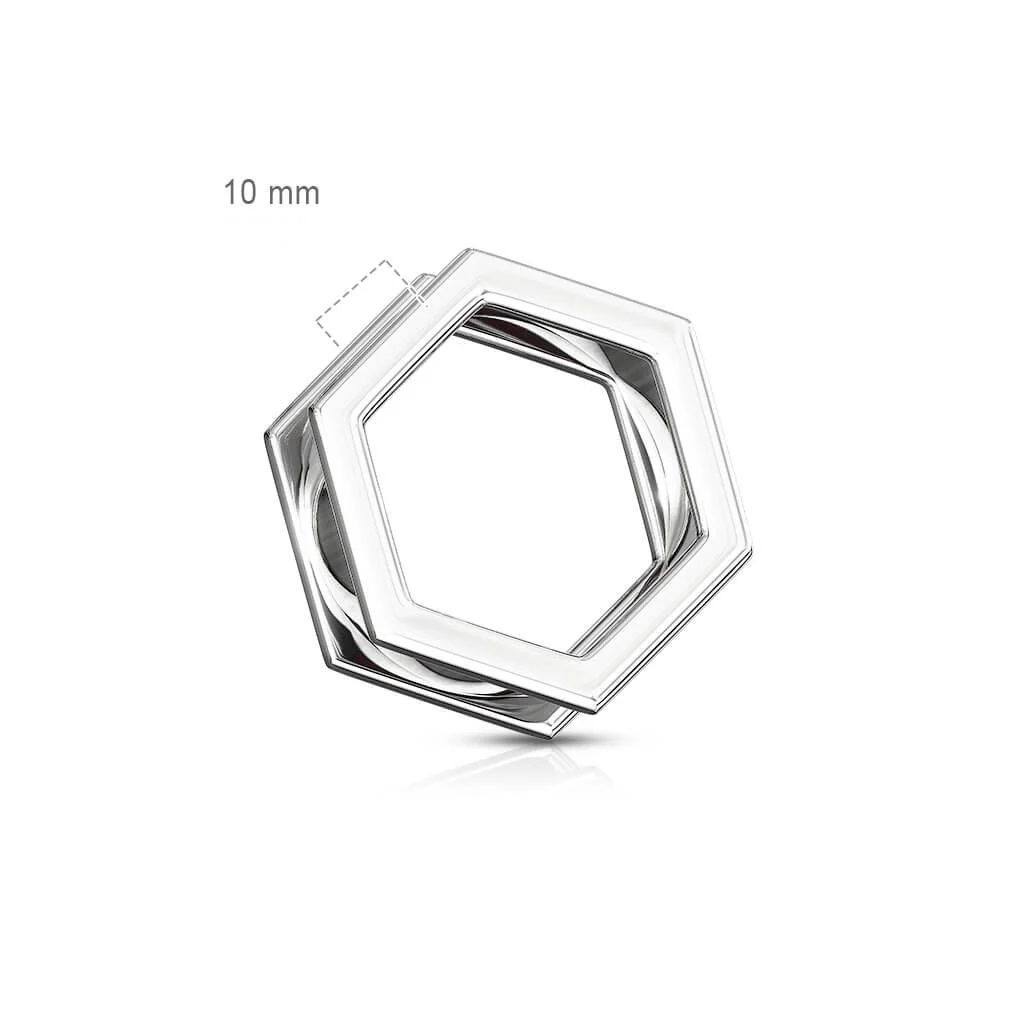 Écarteur Hexagone Argent - Image 2