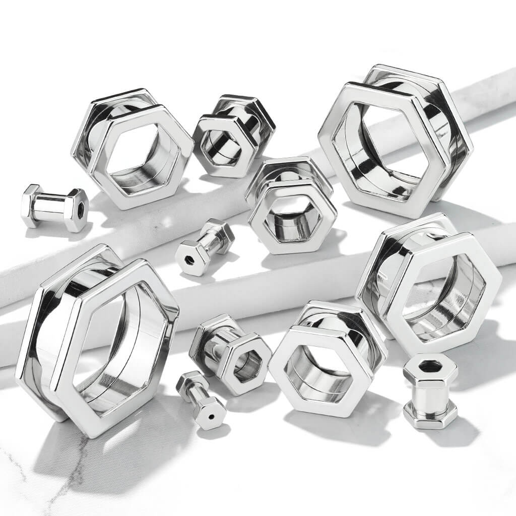 Écarteur Hexagone Argent - Image 5